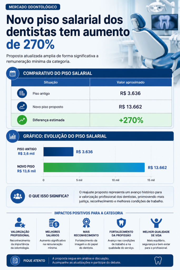 rial dos dentistas com aumento de 270%