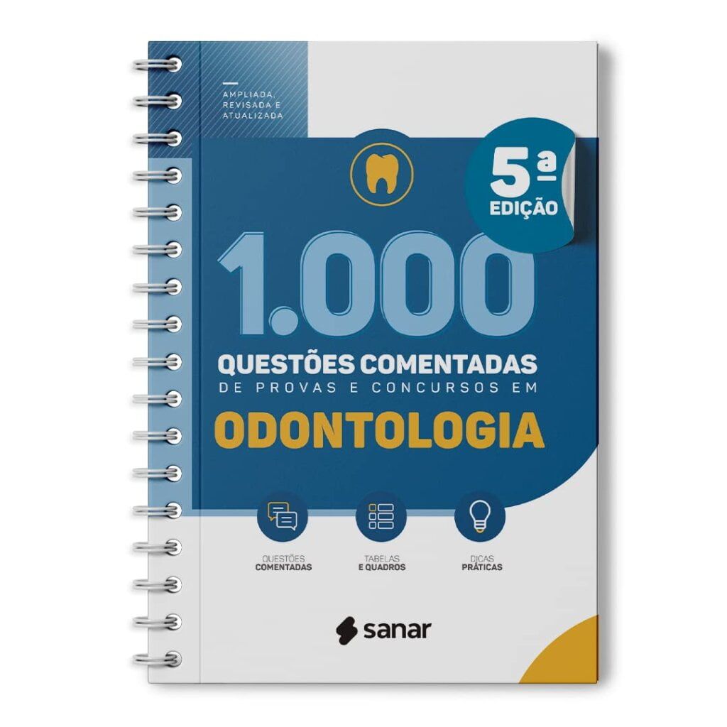 livro1000 questoes de provas e concursos em Odontologia - Editora Sanar - 2022