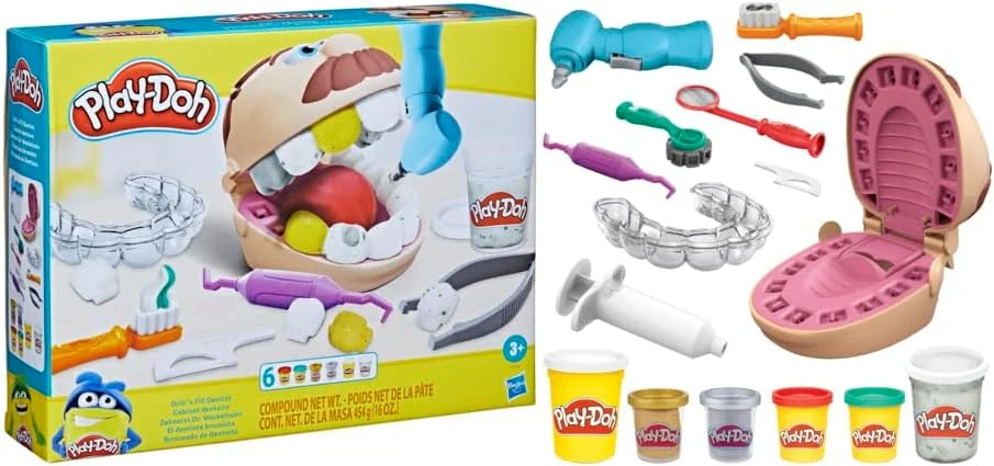 Conjunto Massinha Brincando de Dentista: Diversão com Play-Doh! - F1259 - Hasbro