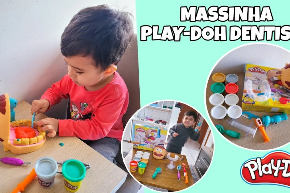 Massinha pra criança: play-doh dentista - brinquedo educativo - veja o preço